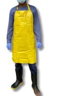 ETS Handpro Waterproof Aprons for Diswashing, Chemical Handling, Meat Cutting, Liquid handling, Durable, Multi purpose (24 * 36, YELLOW, 1)
