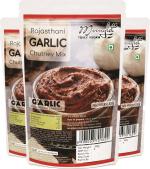 Instant Rajasthani Garlic (Superfood) Chutney Mix | 300g (3 Packs of 100g Each)
