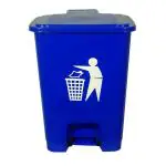 Kyracs Bio Medical Plastic Pedal Garbage Waste Dustbin For Home,College And School,Organisation,Malls And Restaurant.(Blue),(45L)
