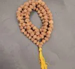 Feel Touch Mart Moksh Spiritual Lord Shiva Blessing Rudraksha Jaap Mala Original Certified 108+1 Bead Nepal Rudraksha Mala for Meditation & Wearing