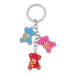 GCT Teddy Bear I Love You Romantic Couple Gift (KC-0194) Metal Keychain for Car Bike Girls Men Women Keyring