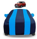 Mockhe Car Cover Compatible with Hyundai Venue with Mirror Pockets, Triple Stitched, Navy, Blue, Water Resistant Car Body Cover