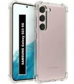 XOVO Back Cover for SAMSUNG Galaxy S23 5G, SAMSUNG Galaxy S29 (Transparent, Dual Protection, Silicon, Pack of 1)