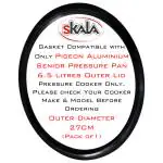 Skala Gasket Compatible with Pigeon Aluminium Senior Pressure Pan 6 litres Outer-Lid Pressure Cooker (Pack of 1)