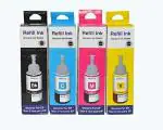 Dotpot Refill Ink for Epson L100,L110,L130,L200,L210,L220,L300,L310,L350,L355,L360,L365,L455,L550,L555,L565,L1300 70ML Black, Cyan, Yellow, Magenta