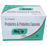 VOGUE Pharmaceuticals Pvt. Ltd. Vogue wellness Biozip Capsule Pre & Probiotics For Men & Women For Boost Immunity, Gut Health, Bloating And Digestion 10X10 Capsules