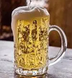 Cracker Transparent Glass Texture Beer Mug Cup Set For Coffee And Tea 480ml (Pack Of 6)