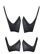 Zep+ Car Custom Fit Bumper Scratch Protectors Compatible with Honda WRV, Set of 4