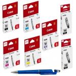 Canon PGI 780 BK Twin & CLI 781 XL B/C/Y/M/PB Ink Cartridge (SET OF 7) with 3in1 Multi-Function Creative Mobile Phone Stand