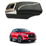 Oshotto PU Leather AR-02 Car Armrest Console Box Compatible with Nissan Magnite - Black