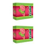 Falero Fruba Guava Fruit Bar 360g | Real Guava Pulp | 24 Fruit Bars in one box | Fruit Chews | Sweet Candy | Pack of 2
