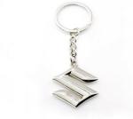 Blue Aura Motoway Silver Metal Suzuki Logo Car And Bike Key Chain