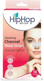 Hip Hop Skin Care Charcoal Blackhead Remover Nose Strips 10 gm - 10 Pcs