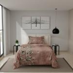 BLISSHOME Grace Printed Polyester Comforter Single Soft Fluffy 130 GSM Finish Printed Comforter