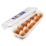 Lock & Lock Classics Transparent Rectangular Plastic 12 Eggs Dispenser/Holder
