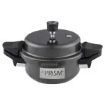 Dé PRISM Delight Aluminum Non-stick Coated 2 L Pressure Cooker Pan / Cook & Serve - Kadhai Cooker - ISI CERTIFIED (Black)