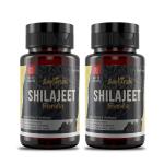 Saptarishi Shilajeet Capsules: Pure Shilajit Resin Extract Enriched with 20% Fulvic Acid - Enhances Stamina, Energy, and Vitality | 2 Packs (72 Capsules Each)