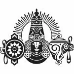 Wallzone Black Vinyl, Pvc Lord Venkat Removable Sticker, 50 cm