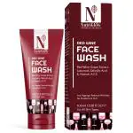 Nutriglow Advanced Organics Red Wine Face Wash for Anti Ageing, Reduces fine lines and wrinkles, All Skin Types - 100 ml