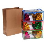 portable paper bag flower boxes appearing illusion magic trick
