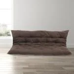 Faburaa Elite Foldable Floor Cushion, Chair Pad/Chair Cushion (Brown, Material - Jute, Size - 125x100 Inch)