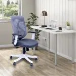 Classela Hector Medium Back Ergonomic Revolving Office Chair White