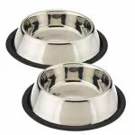 Smart Doggie Dog Feeding Bowls for all size Pet Dogs . ( 2 Peice Set ) (450 ml (Small))