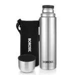 Borosil Hydra Thermo Lid 1000 ml Stainless Steel Double Wall Vacuum Insulated Flask Water Bottle | 24 Hours Hot & Cold