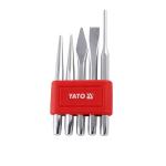 Yato YT-4695 Punch Set|Cutting|Punching||Industrial tool|Automotive|Power Tools|Home Tools|hand tools|Repair Tool|Chisel and Punch Set|Workshop Tools|CrV 60|Taper Point End