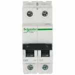 Schneider Electric Miniature Circuit Breaker ACT 9 63A 2 Pole MCB White