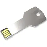 Eo Silver Metal Usb 2.0 Key Shaped 32 Gb Pen Drive With Fast Class 10 Chip
