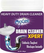 Ozxiee heavy duty Drain cleaner (450g Pack of 1) Instant Blockage opener to clear Clogged Drains sink pipe I