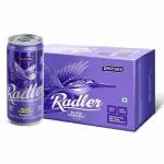 Kingfisher Radler Non Alcoholic Beer Black Currant Flavour, 300ml, Pack of 24 Cans ( 24 X 300ml)