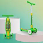 KIWI KOOL Smart Kick Scooter With Adjustable Height And Foldable Scooter for Kids 2+ Years , Scooter for Kids , Scooter , Scooty , Kids Scooter (Capacity 20Kg | Green)