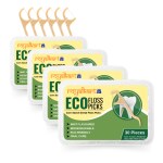 Royalkart Natural Dental Floss Picks - 120 Count - Eco-friendly, Cruelty Free, Vegan, Sustainable, Dental Flossers for Cleaner Teeth & Healthier Gums(Mint)