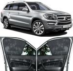 Able Zed Black Half Car Sun Shade Curtains for Mercedes- Benz-GL Class GL 350 Set of 8 Pcs