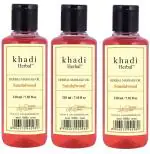 swadeshi khadi herbal Sandalwood Massage Oil (PACK OF 3) (630 ml)