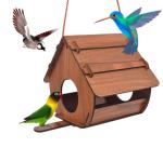 Woodonick Bird House Bird Nest in Home Balcony and Garden Hanging for Sparrow(Pack of 1)