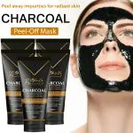 Globus Naturals Charcoal Peel Off Mask, Anti Pollution, For Women with Oily & Acne Prone Skin, Set of 5, 100g