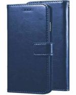 Malvi Gold Vivo Y51L Blue Artificial Leather Flip Cover