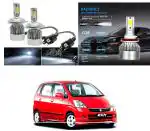 Feelitson White Car C6 H4 Compact Design 36W/3800Lm Led Headlight For Maruti Suzuki Zen Estilo Type 1 (Pack Of 2)