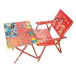 Multicolor Wooden Folding Study Table Chair Set 20 X 30 X 40 Cm