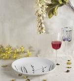 Caffeine White Stoneware Dinner Plate (Set Of 4)