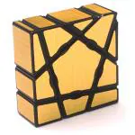 Kiditos YJ Super Floppy Ghost Mirror Cube 1x3x3 Magic Speed Cube Brain Teasers Puzzle, Gold