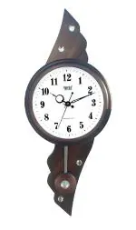 Ajanta Quartz Silent Sweep Movement 23 Inches Pendulum Wall Clock for Home(7027_Oak)
