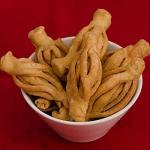 Hit Bite Indian Snacks Homemade Healthy Crunchy Karela Shape Mathri Crispy Matthi - Fresh Evening Tea Time Snacks - 500 GMS