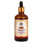 KUNJ Peanut Oil (Arachis hypogaea) 100% Pure & Natural Undiluted Therapeutic Grade. Cold Pressed. For Aromatherpy. 100ML