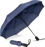 Hemiza Travel Umbrella Windproof Travel Umbrella and Compact Mini Perfect for Car, Golf, and On-the-Go. One-Click Automatic Open and Close Small Travel Umbrella, Windproof and Strong (Blue)