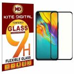 Kite Digital Infinix Hot 9 (Black) 5D/6D/11D/21D Premium Tempered Glass Screen Protector Slim 9H Hard 2.5D with Full Installation Kit (Pack of 2)