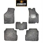 CARMATE Coaster Carpet Car Foot Mat for Honda Jazz - Grey (Set of 5)